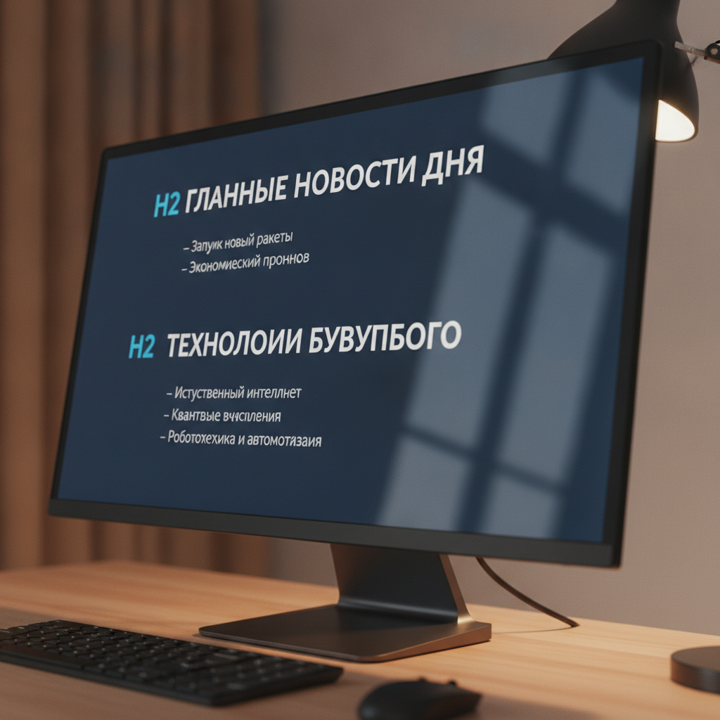 Оформление заголовков и списков в тексте