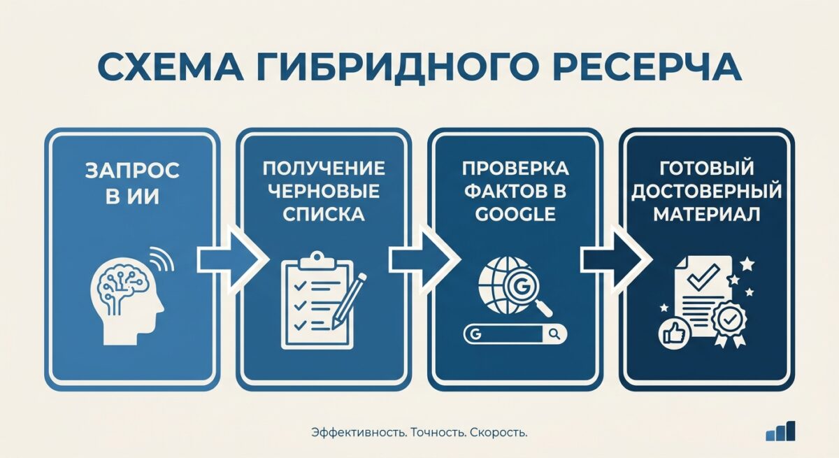 Схема гибридного поиска информации