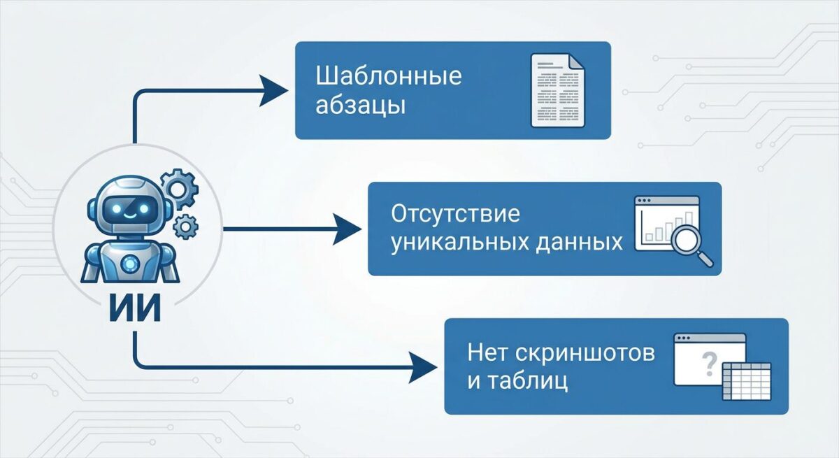Схема выявления некачественного ИИ-контента алгоритмами