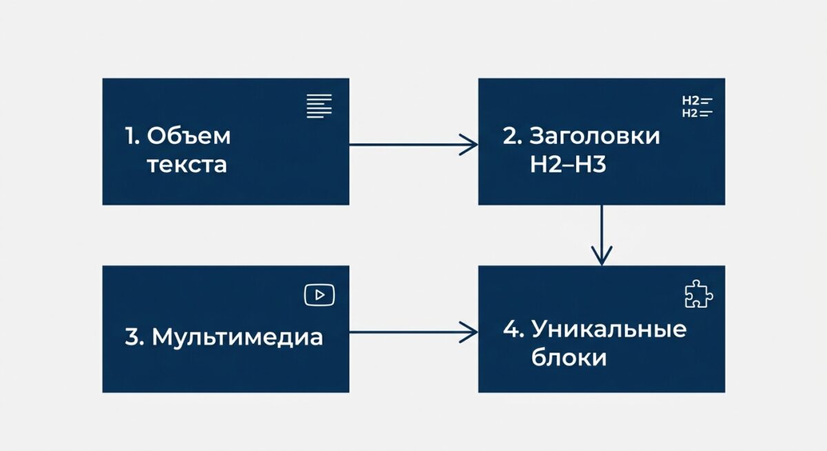Схема анализа конкурентов в ТОП-10 поисковой выдачи