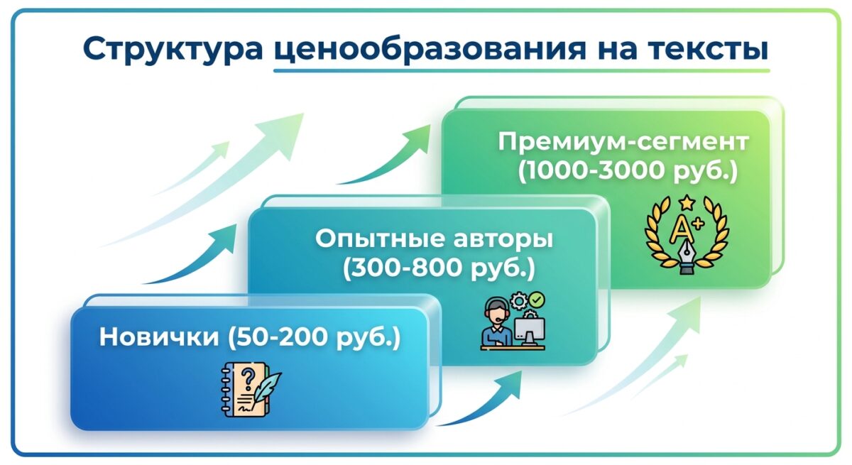 Схема распределения цен на рынке SEO-копирайтинга