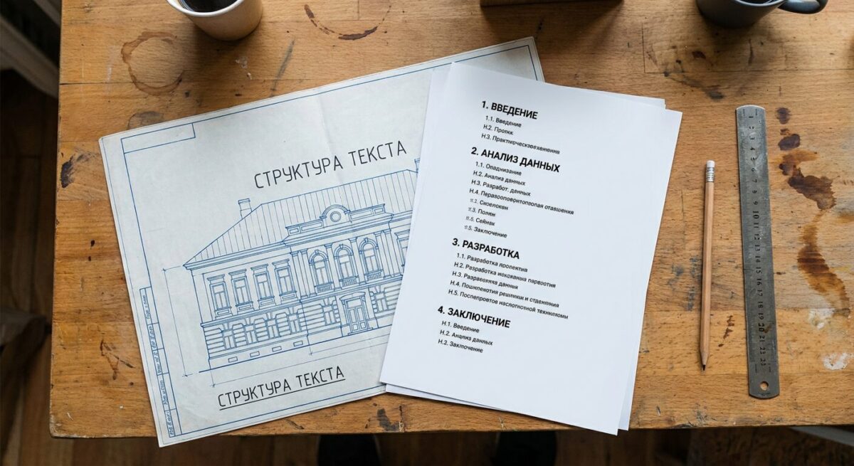 Проектирование структуры текста как инженерная задача