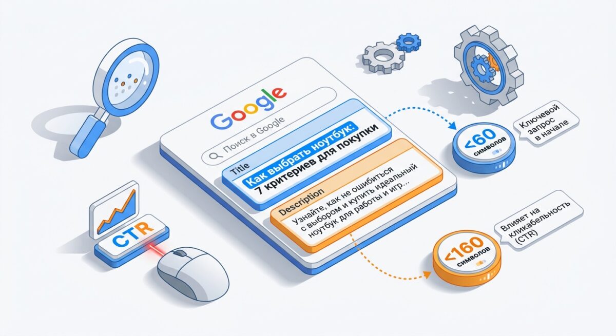 Инфографика: как правильно заполнять метатеги Title и Description для SEO