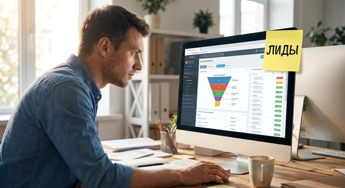 Анализ лидов и воронки продаж в CRM системе
