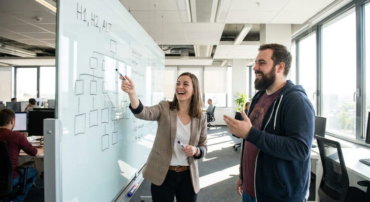 Совместная работа дизайнера и верстальщика над SEO-макетом