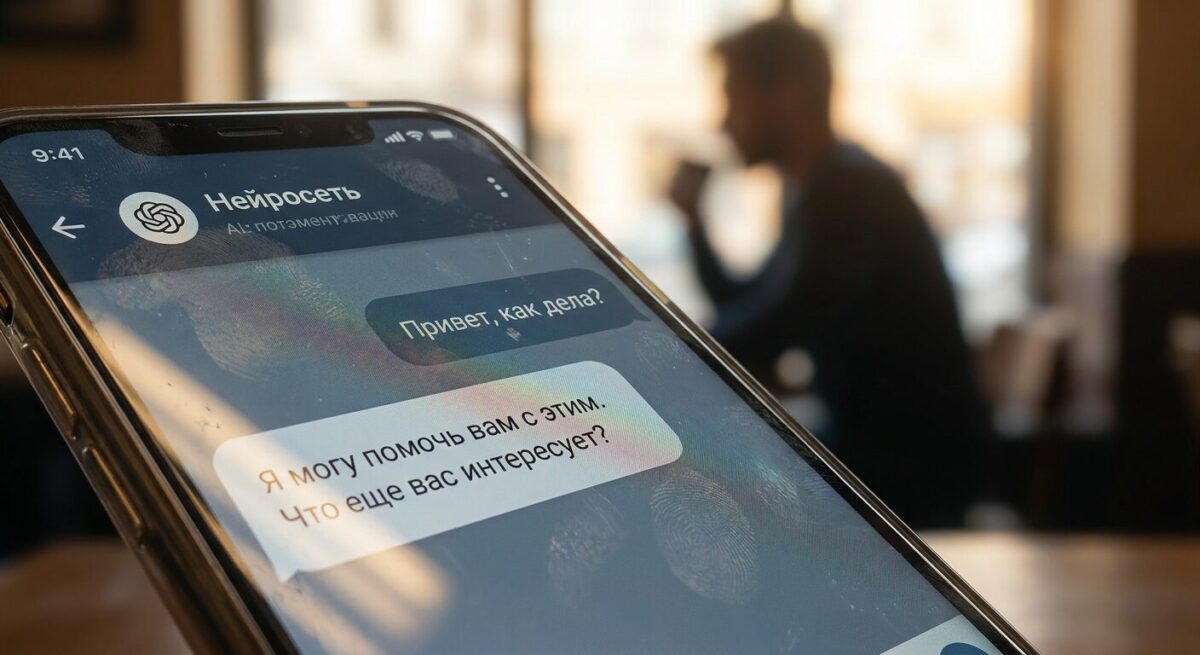 Ответы нейросетей на экране смартфона