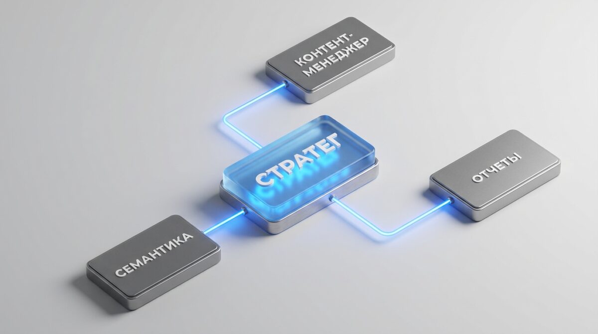 Схема структуры модульной SEO-команды