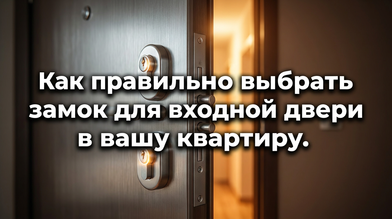 Обложка статьи о выборе замка для входной двери в квартиру с надежными запорными механизмами
